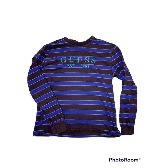 Vintage 90’s Guess Jeans Los Angeles Shirt Mens Size Medium Long Sleeve - Picture 1 of 6